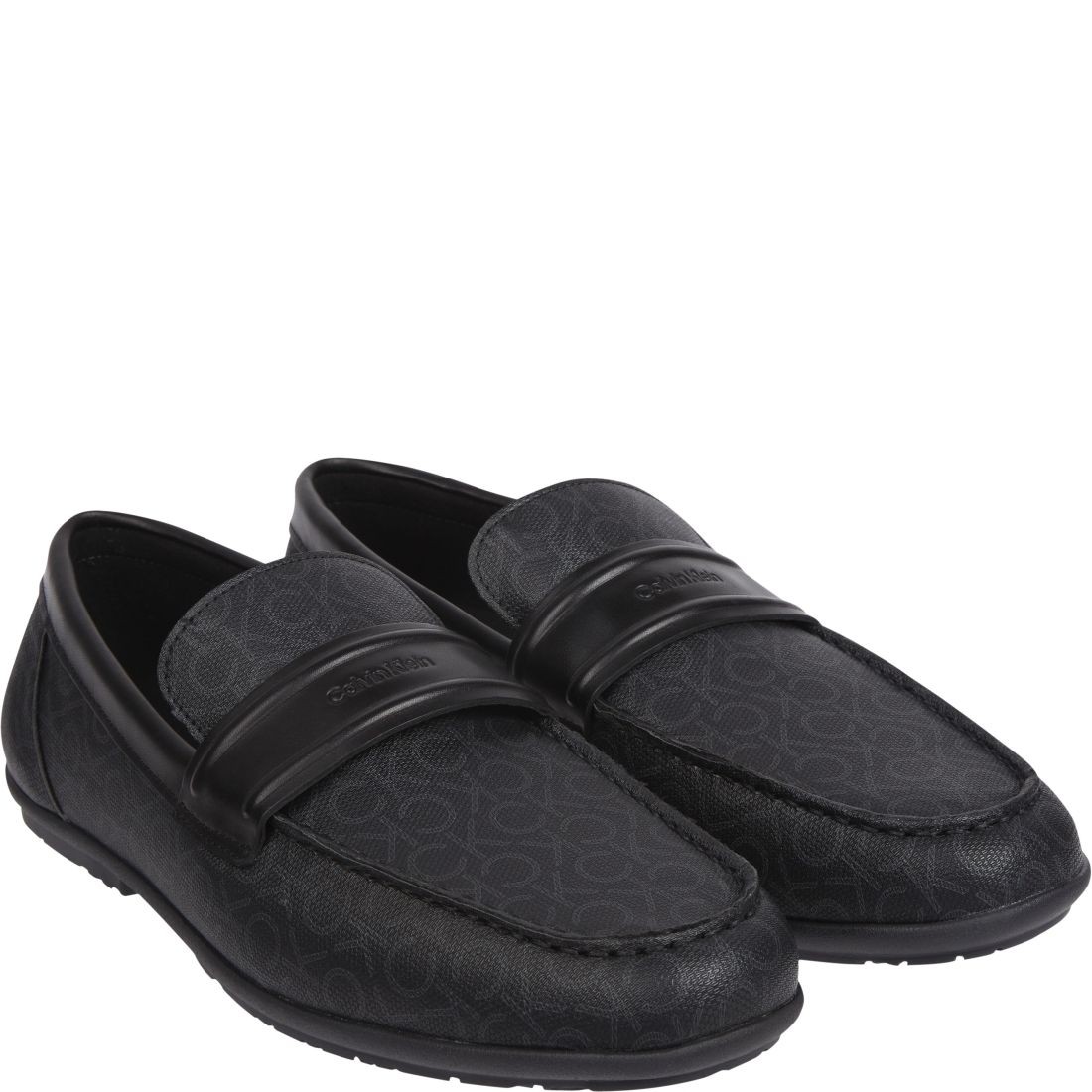 CALVIN KLEIN Mokasinai vyrams, Juoda, Driving mono mocasins 1