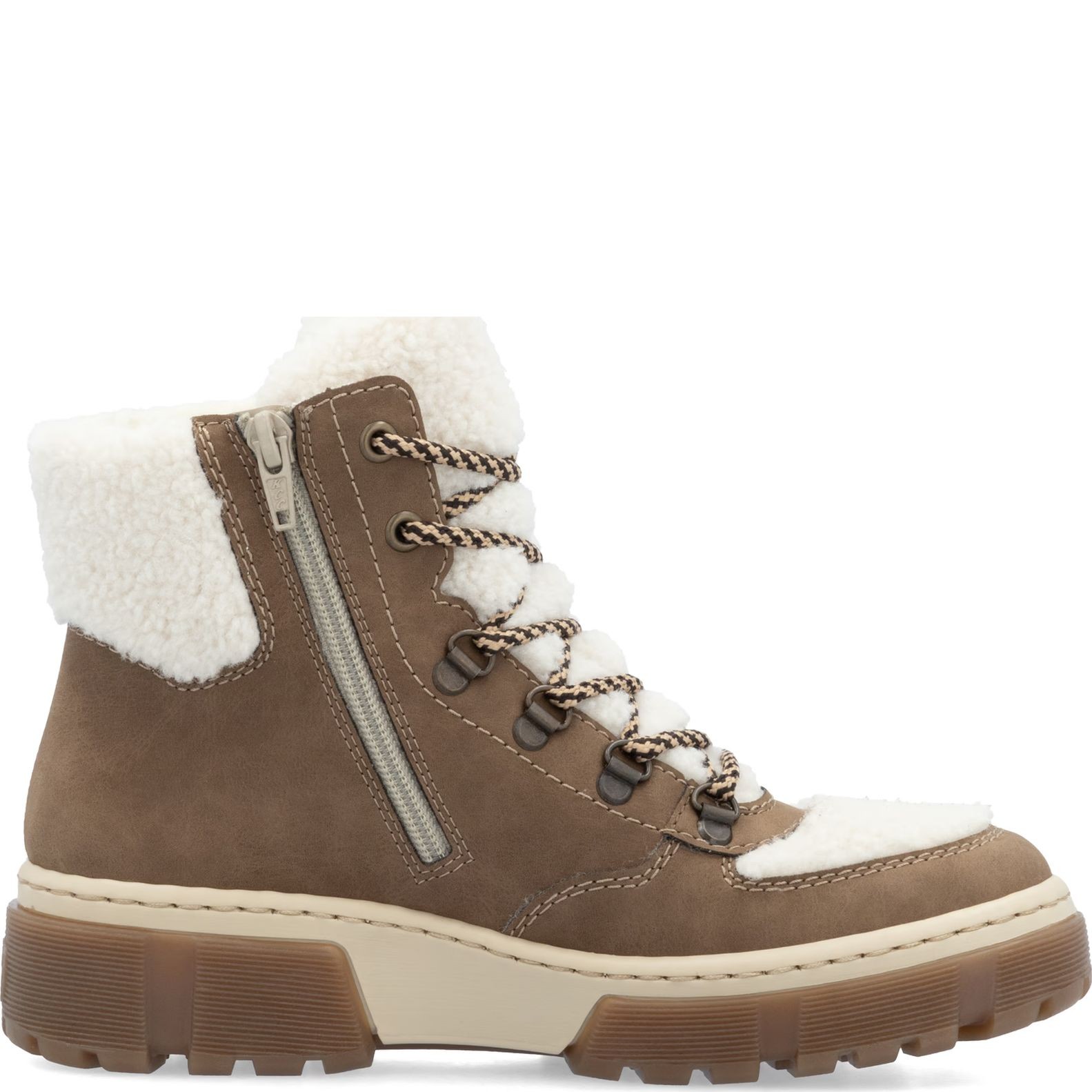 RIEKER Aulinukai moterims, Smėlio, Ladies mid height boots 4