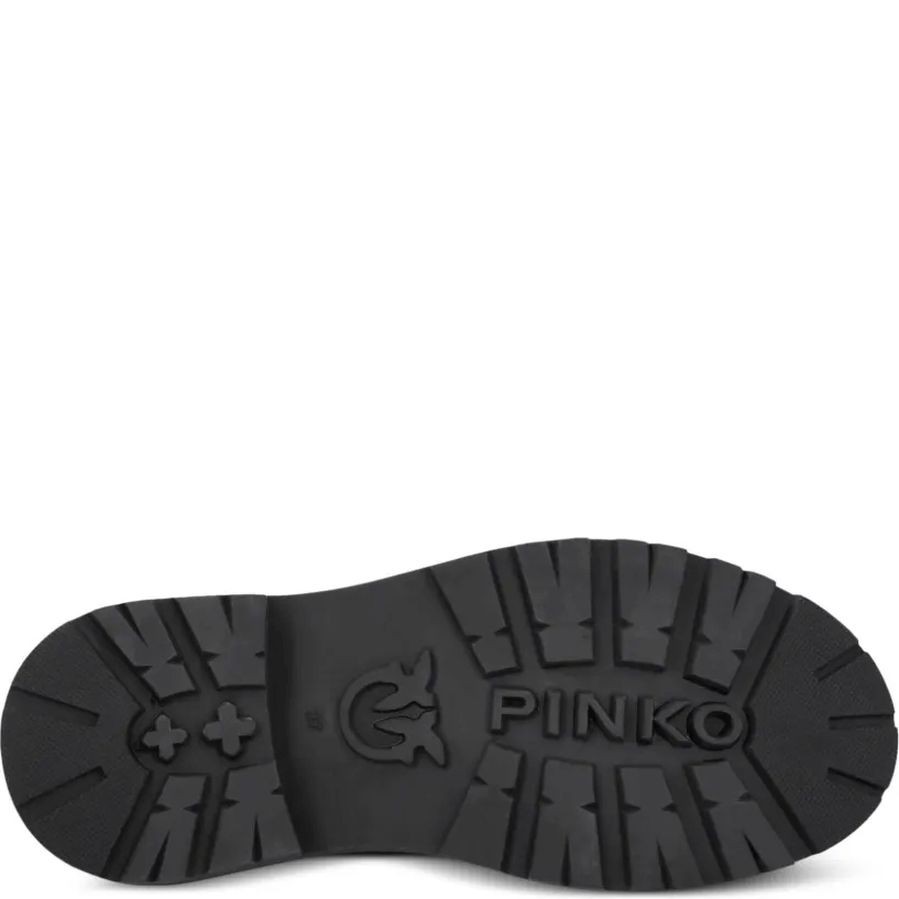 PINKO Auliniai moterims, Juoda, Mia leather combat boots 7