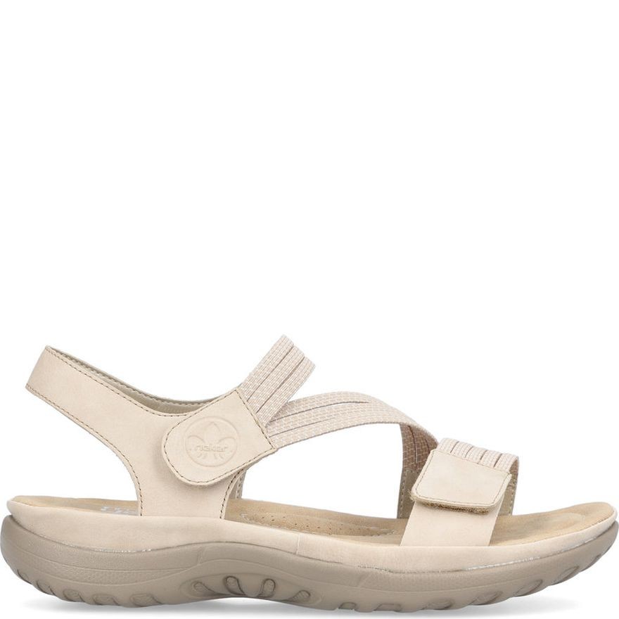 RIEKER Basutės moterims, Smėlio, Sandals 2