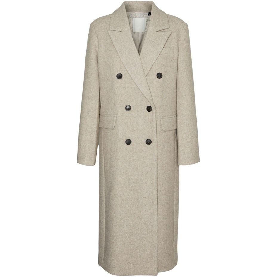 VERO MODA Paltas moterims, Sidabrinė, VMMAXIME LONG WOOL C 1
