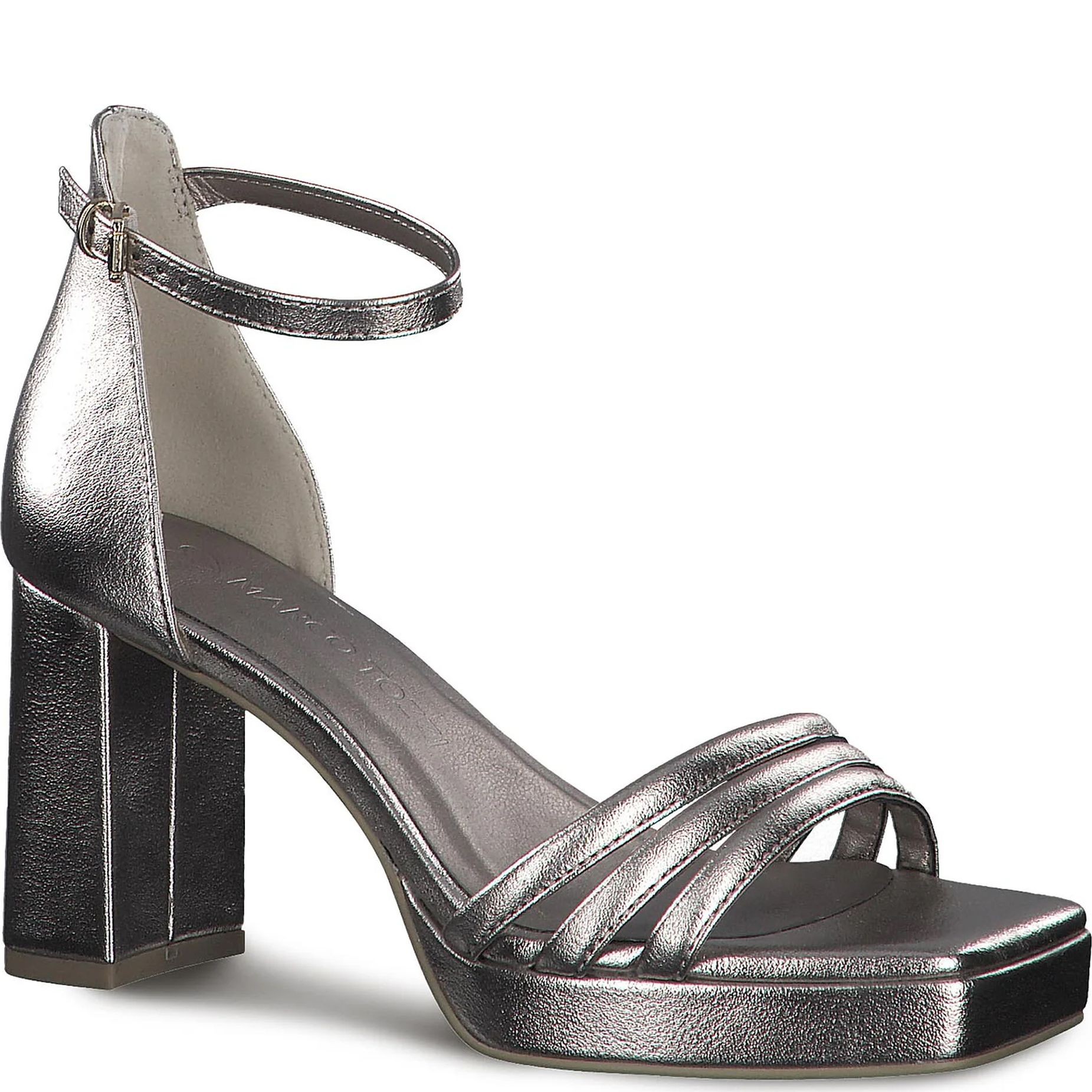 MARCO TOZZI Basutės moterims, Sidabrinė, SANDALS 1