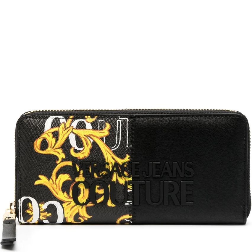 VERSACE JEANS CUTURE Piniginė moterims, BLACK/GOLD, Range p - rock cut wallets 1