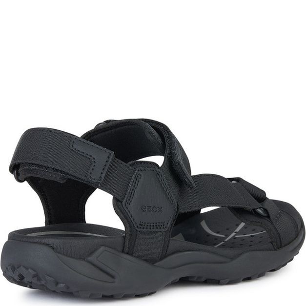 GEOX Basutės vyrams, Juoda, Terreno grip sandals 4