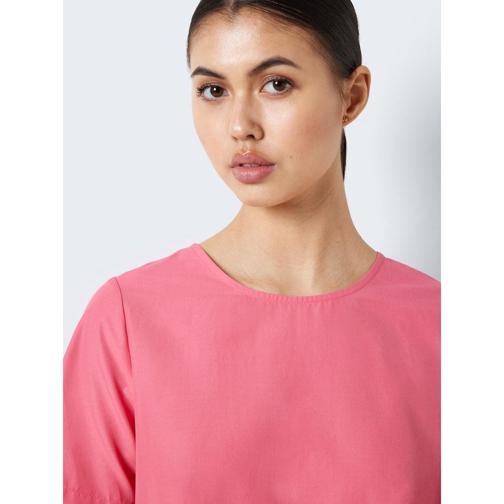 NOISY MAY Maxi suknelė moterims, Rožinė, NMLOONE S/S  O-NECK D 5