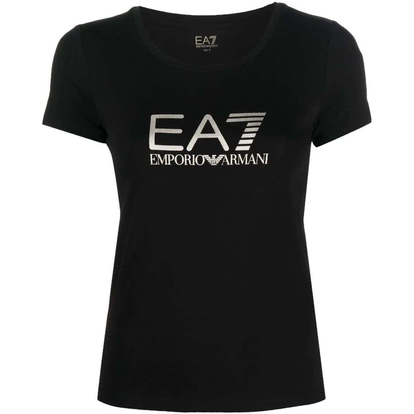 EA7 Marškinėliai trump. rankovėmis moterims, Juoda, T-shirt 1