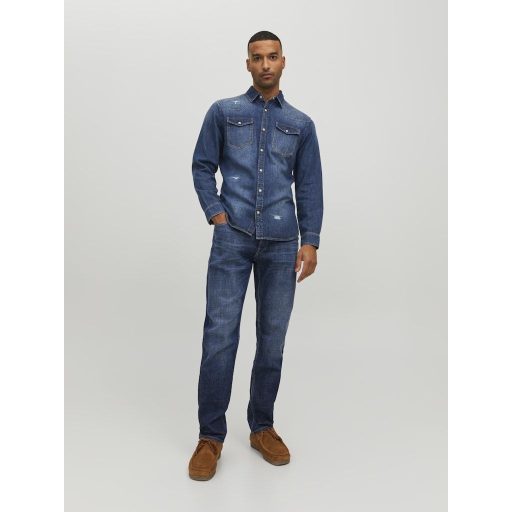 JACK & JONES Comfort džinsai vyrams, Mėlyna, JJIMIKE JJORIGINAL J 8