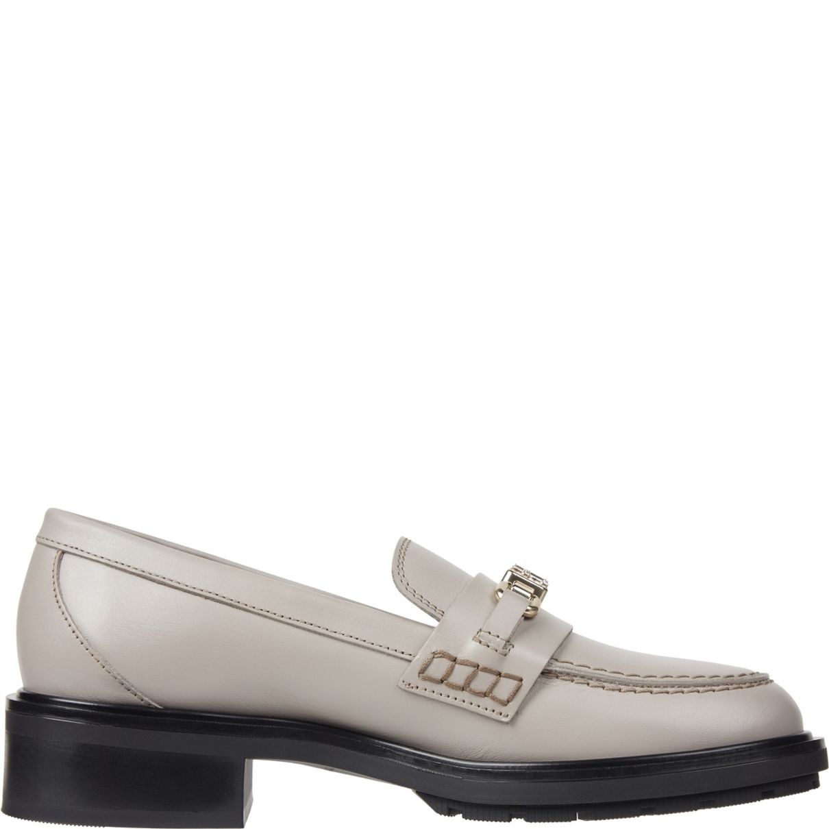 TOMMY HILFIGER Loaferiai moterims, Pilka, Hardware loafer 5