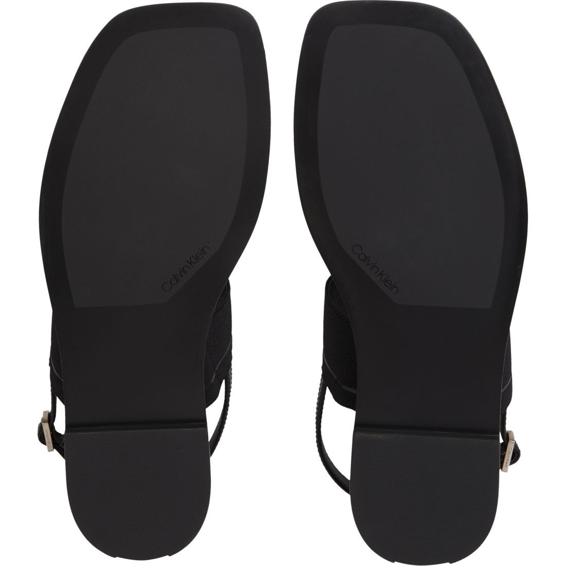 CALVIN KLEIN Basutės moterims, Juoda, Squared flat sandal 5