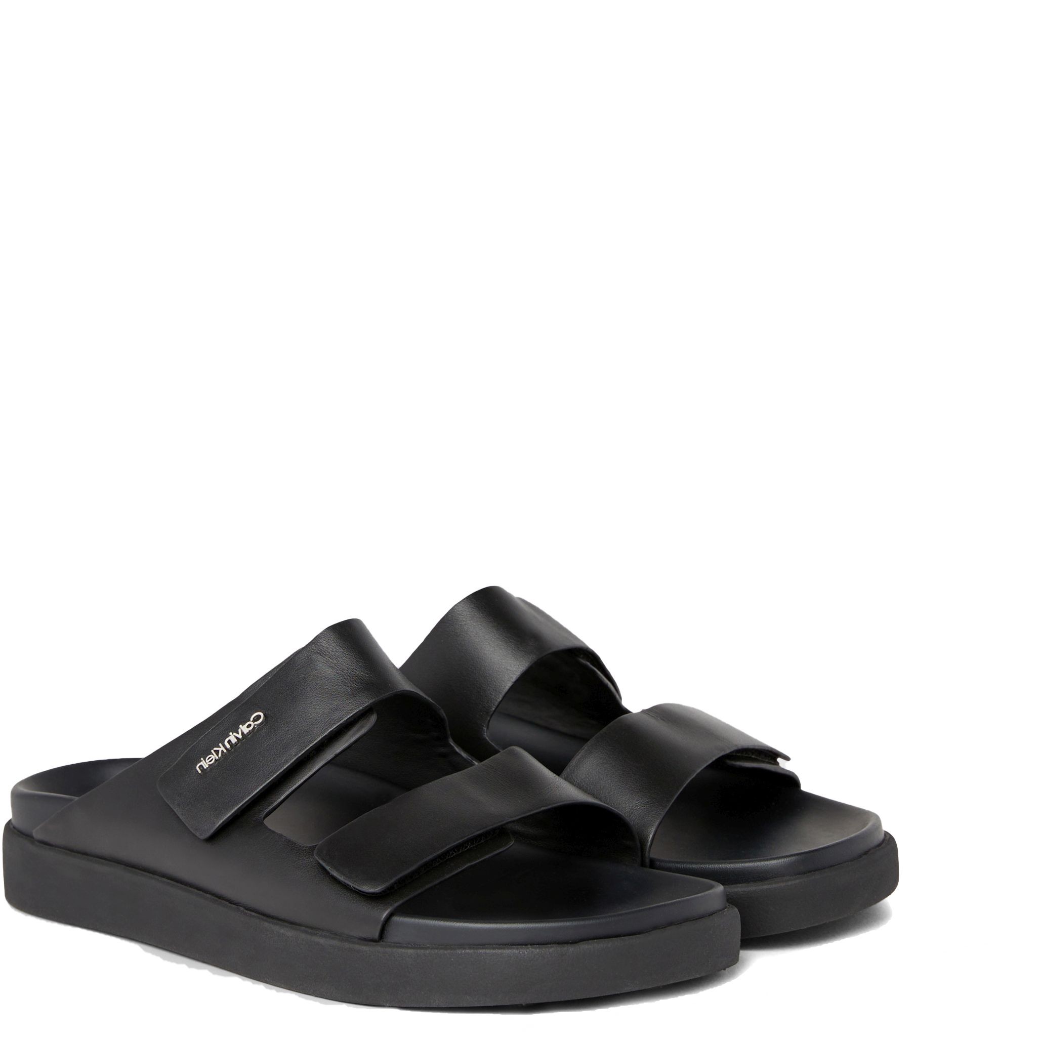 CALVIN KLEIN Guminės šlepetės moterims, Juoda, Flat slide 1