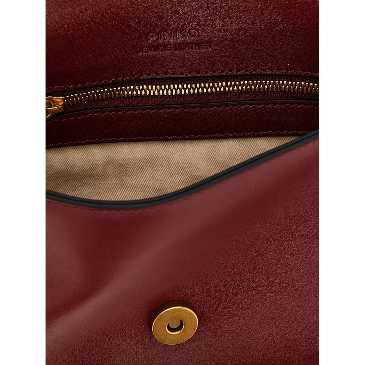 PINKO Rankinė per petį moterims, Ruda, Love one mini shoulder bag 5