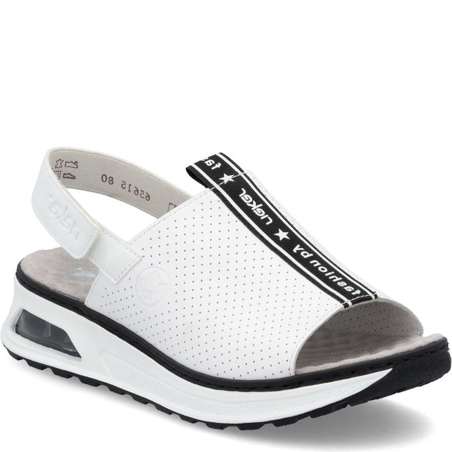 RIEKER Basutės moterims, Balta, Sandals 1