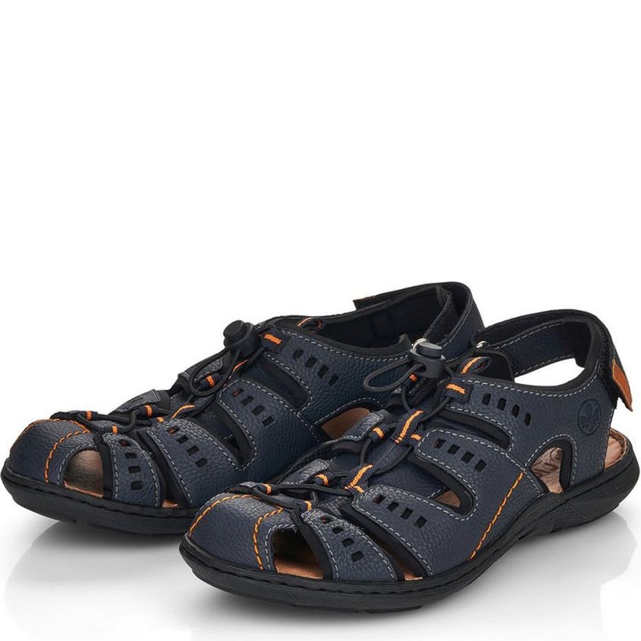 RIEKER Basutės vyrams, Mėlyna, SANDALS 7