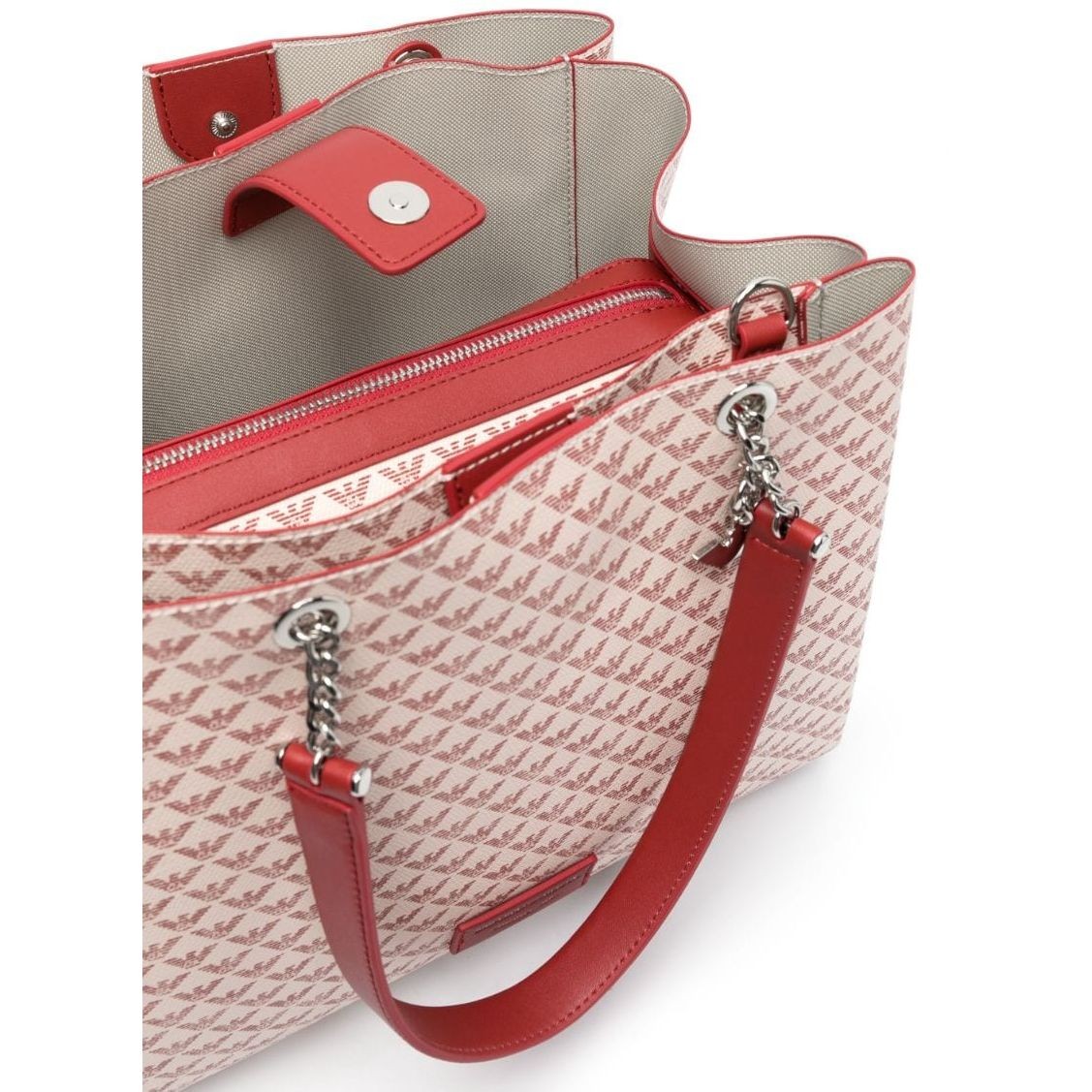 EMPORIO ARMANI Pirkinių krepšys moterims, Raudona, Shopping bag 3