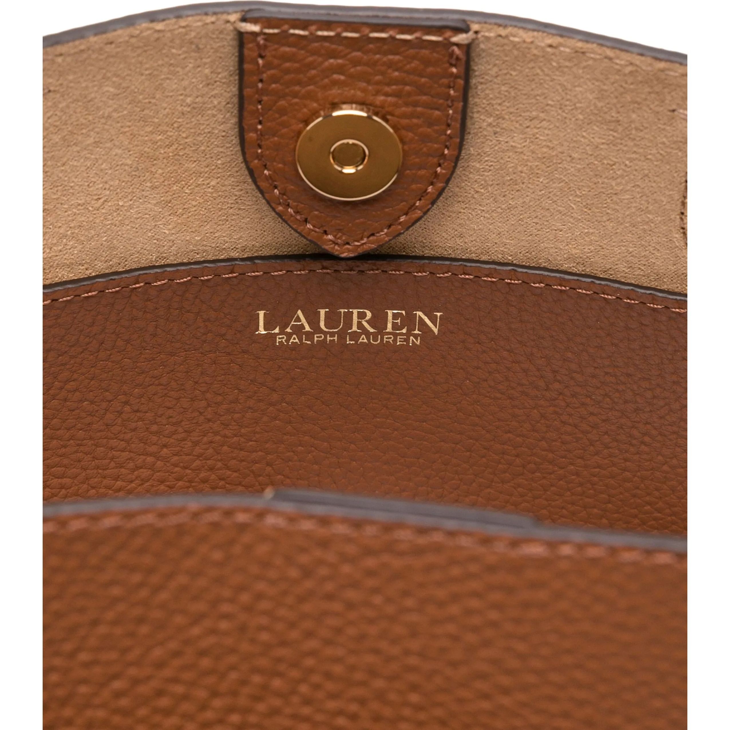 LAUREN RALPH LAUREN Pirkinių krepšys moterims, Ruda, Cmryn sm shp tote small 4