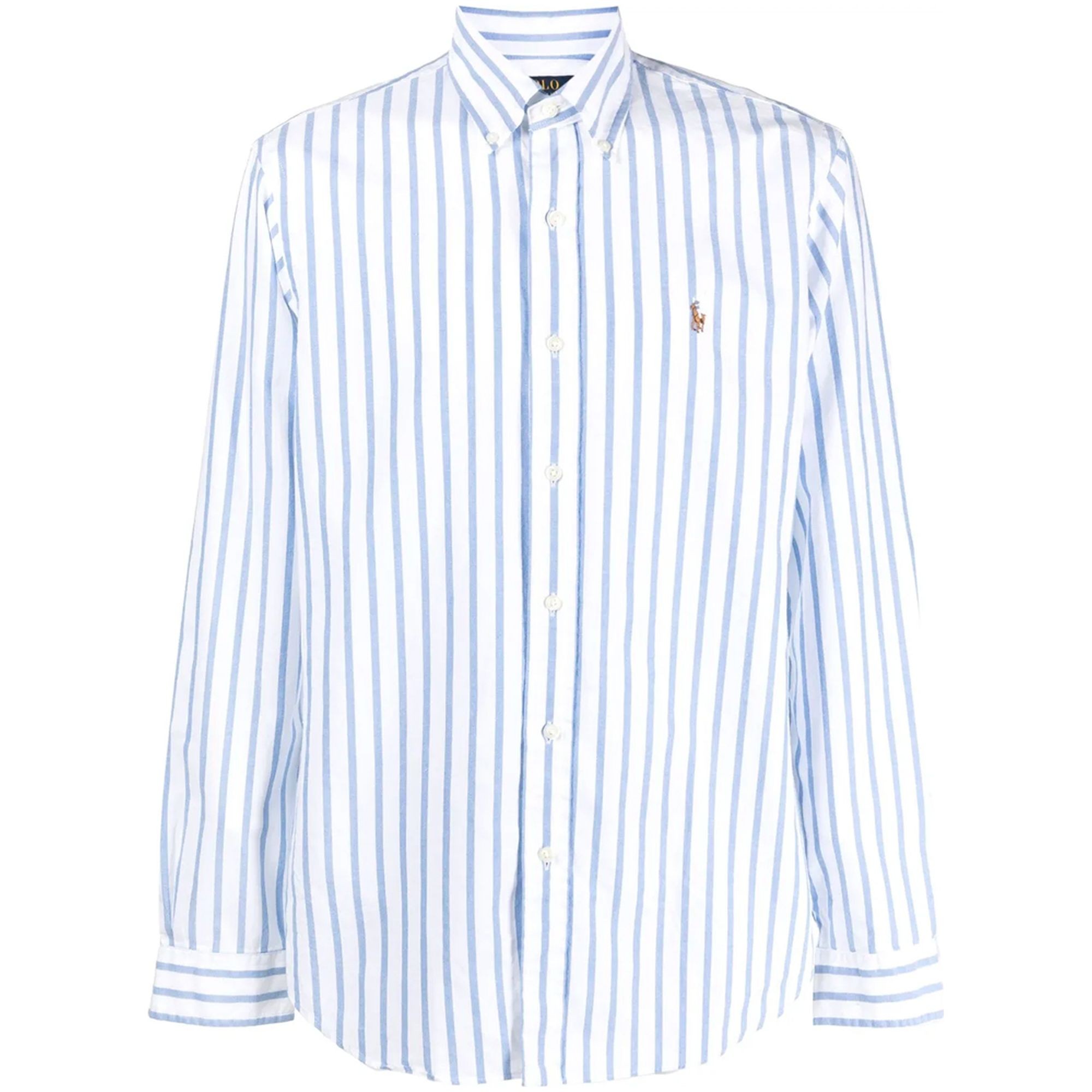 POLO RALPH LAUREN Marškiniai ilgomis rankovėmis vyrams, Mėlyna, Long sleeve-sport shirt 1