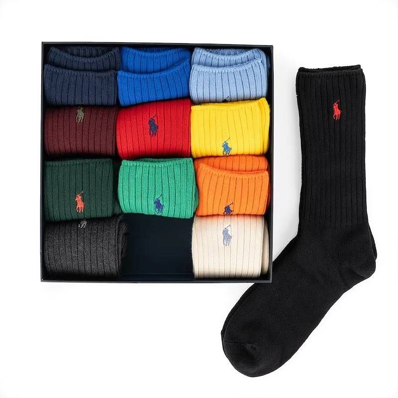 POLO RALPH LAUREN UW Kojinės vyrams, Marga, Gift box crew sock 1