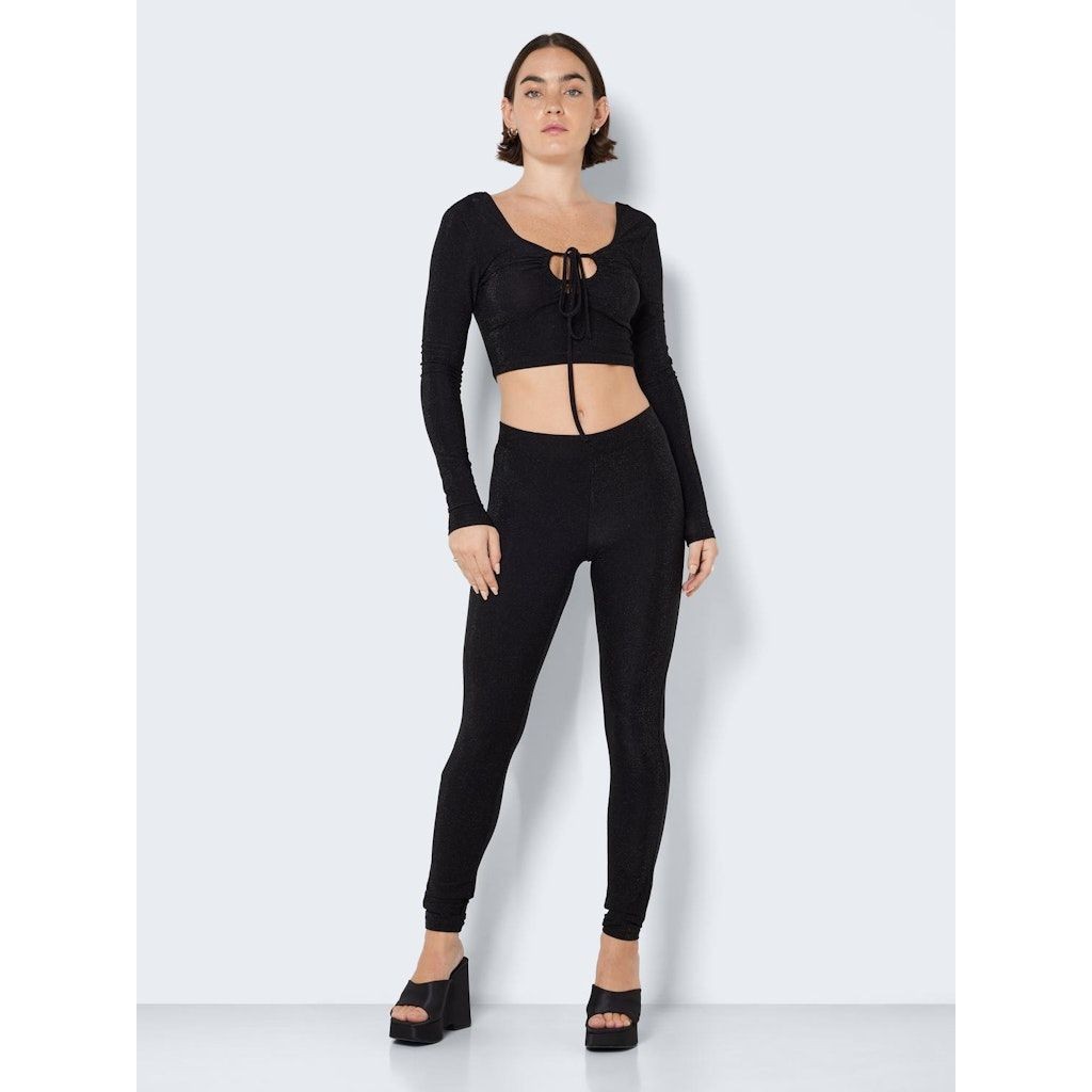 NOISY MAY Palaidinės moterims, Juoda, NMINFINITY L/S TIE DE 3