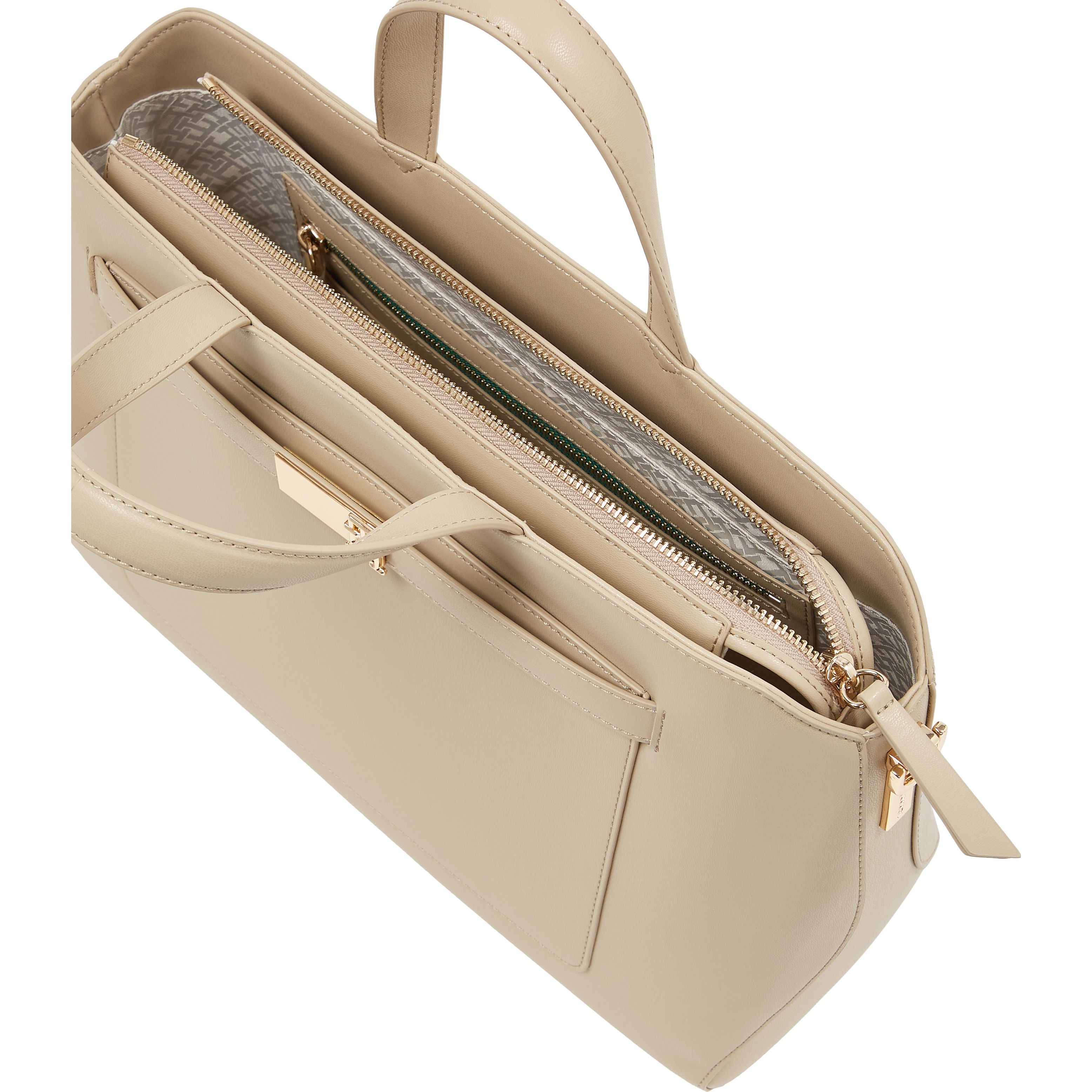 TOMMY HILFIGER Dėklas kompiuteriui moterims, Smėlio, Heritage workbag 5