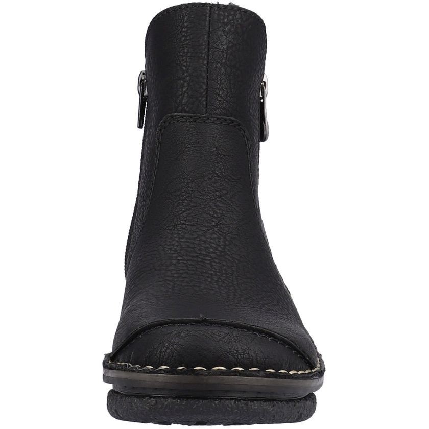 RIEKER Aulinukai moterims, Juoda, BOOTIES 4