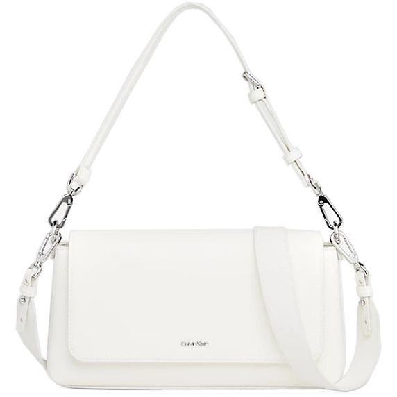 CALVIN KLEIN Rankinė per petį moterims, Balta, Must shoulder bag 1