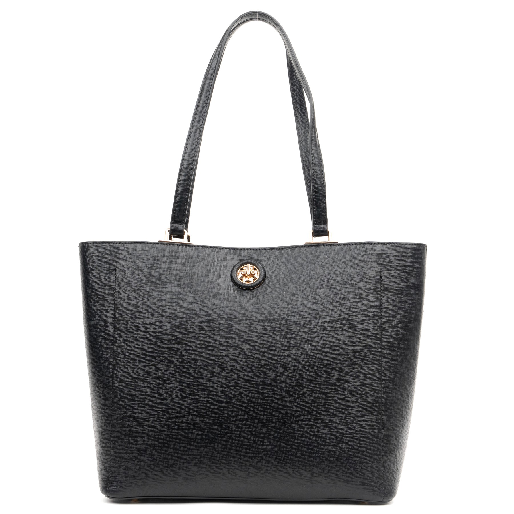 JULICE Pirkinių krepšys moterims, Juoda, Tote bag 1