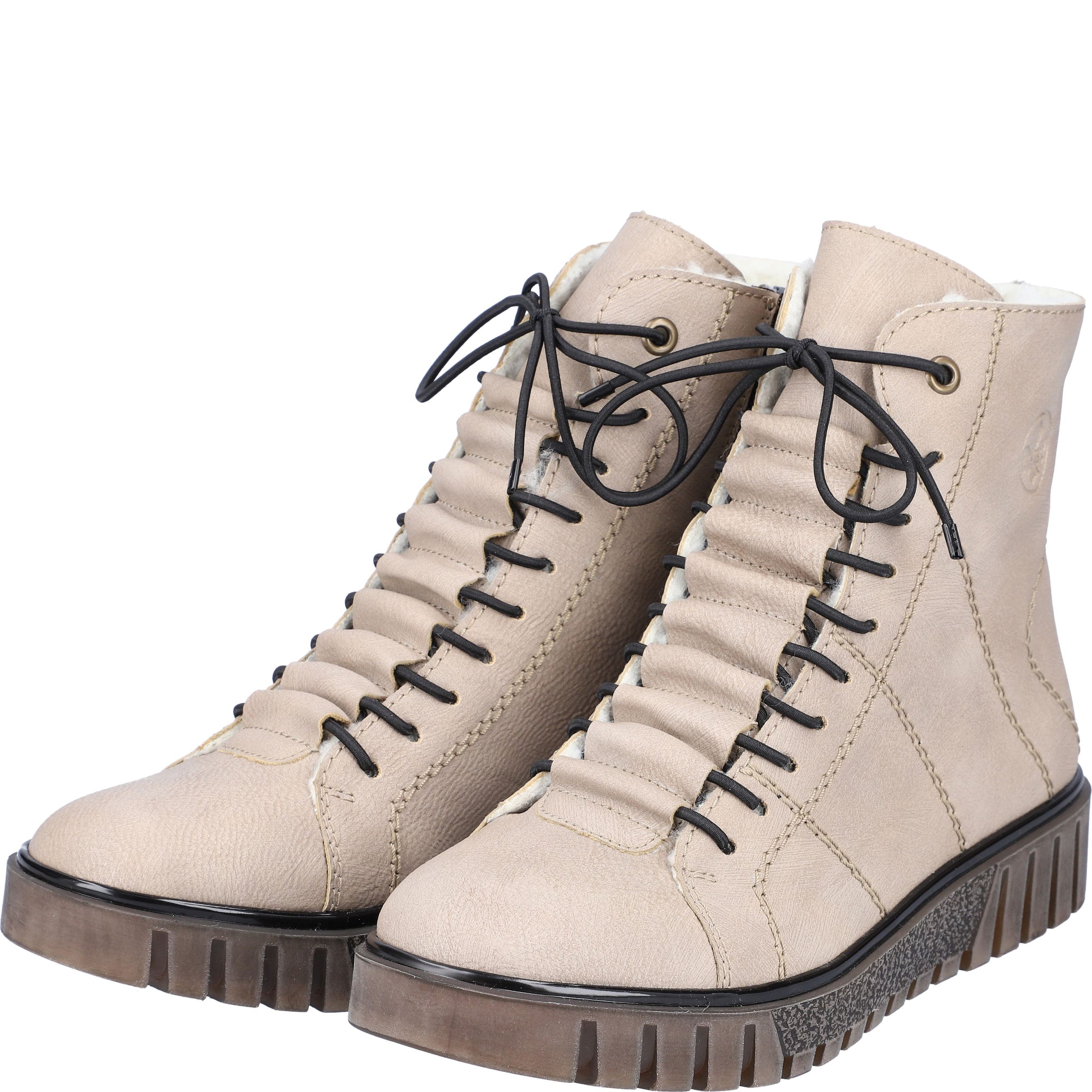 RIEKER Aulinukai moterims, Smėlio, BOOTIES 8