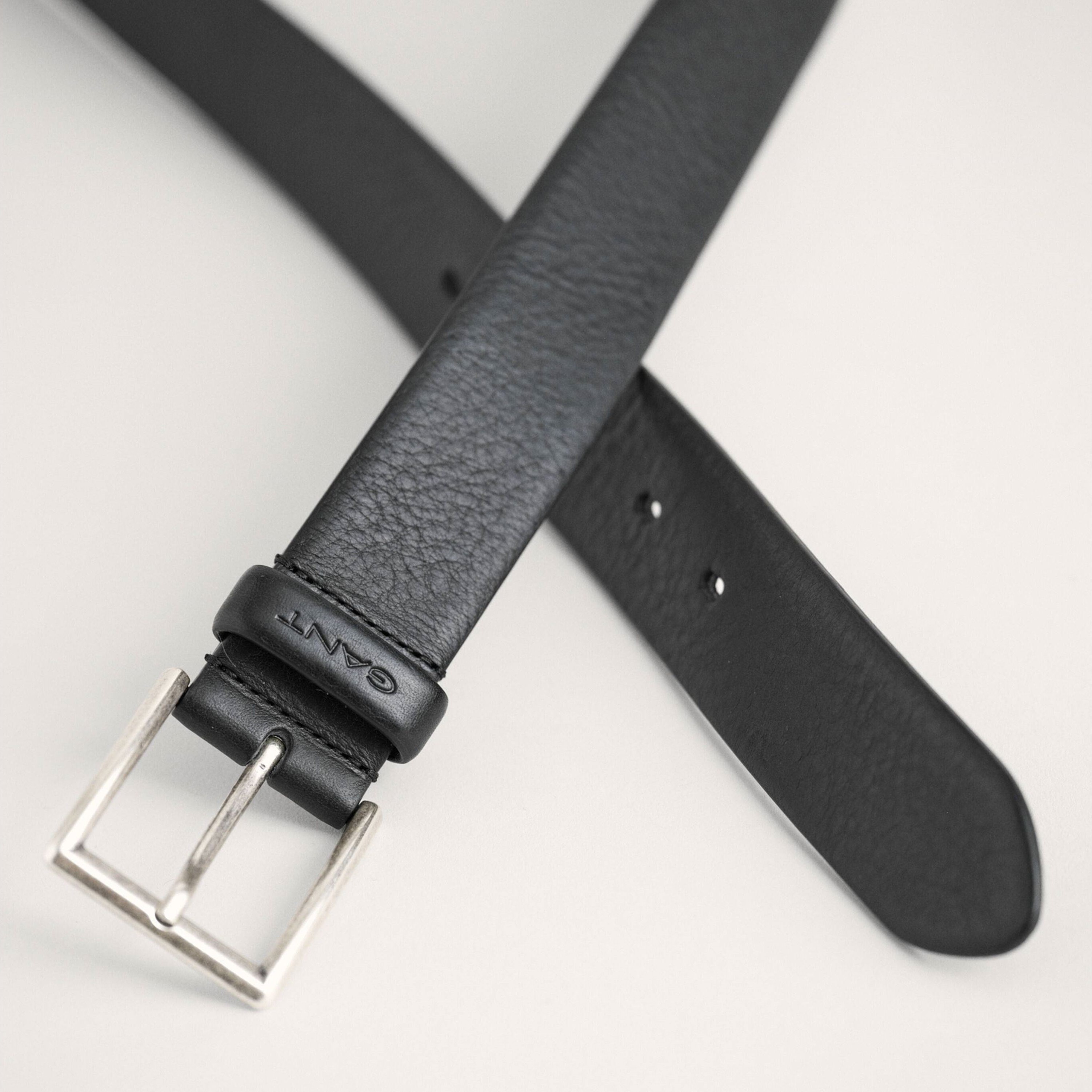 GANT Diržas vyrams, Juoda, CLASSIC LEATHER BELT 2