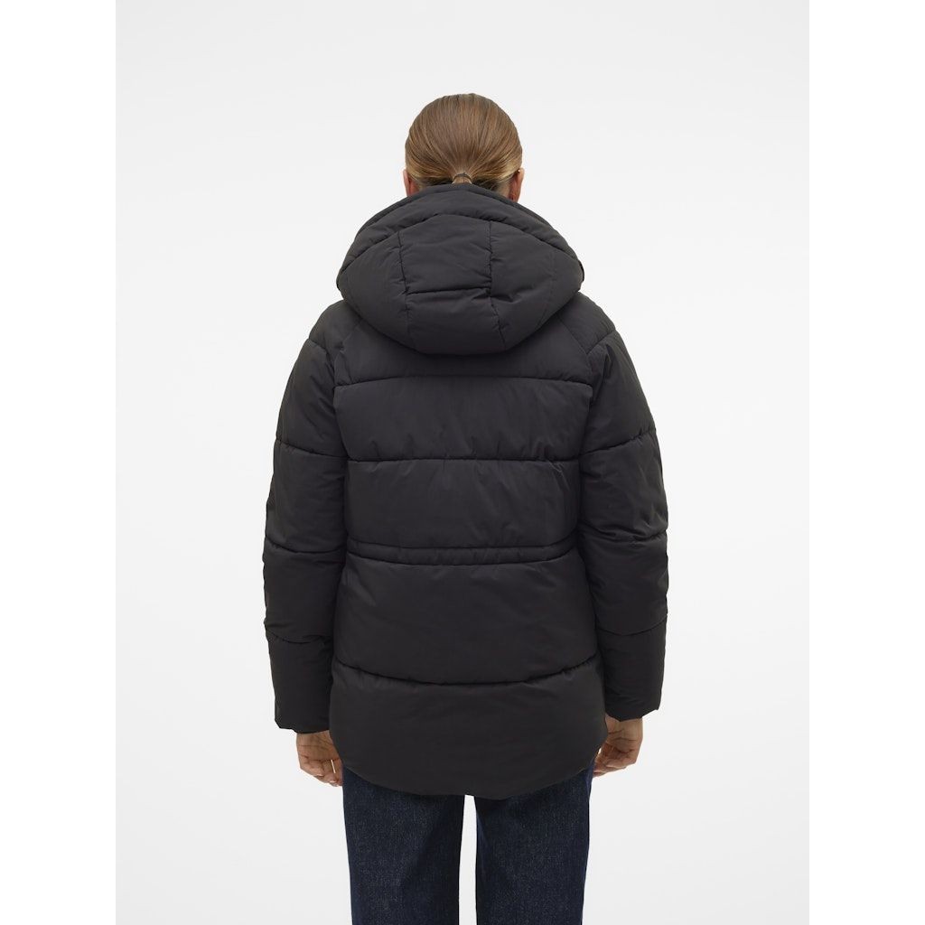 VERO MODA Pūkinė striukė moterims, Juoda, Diana jacket 3