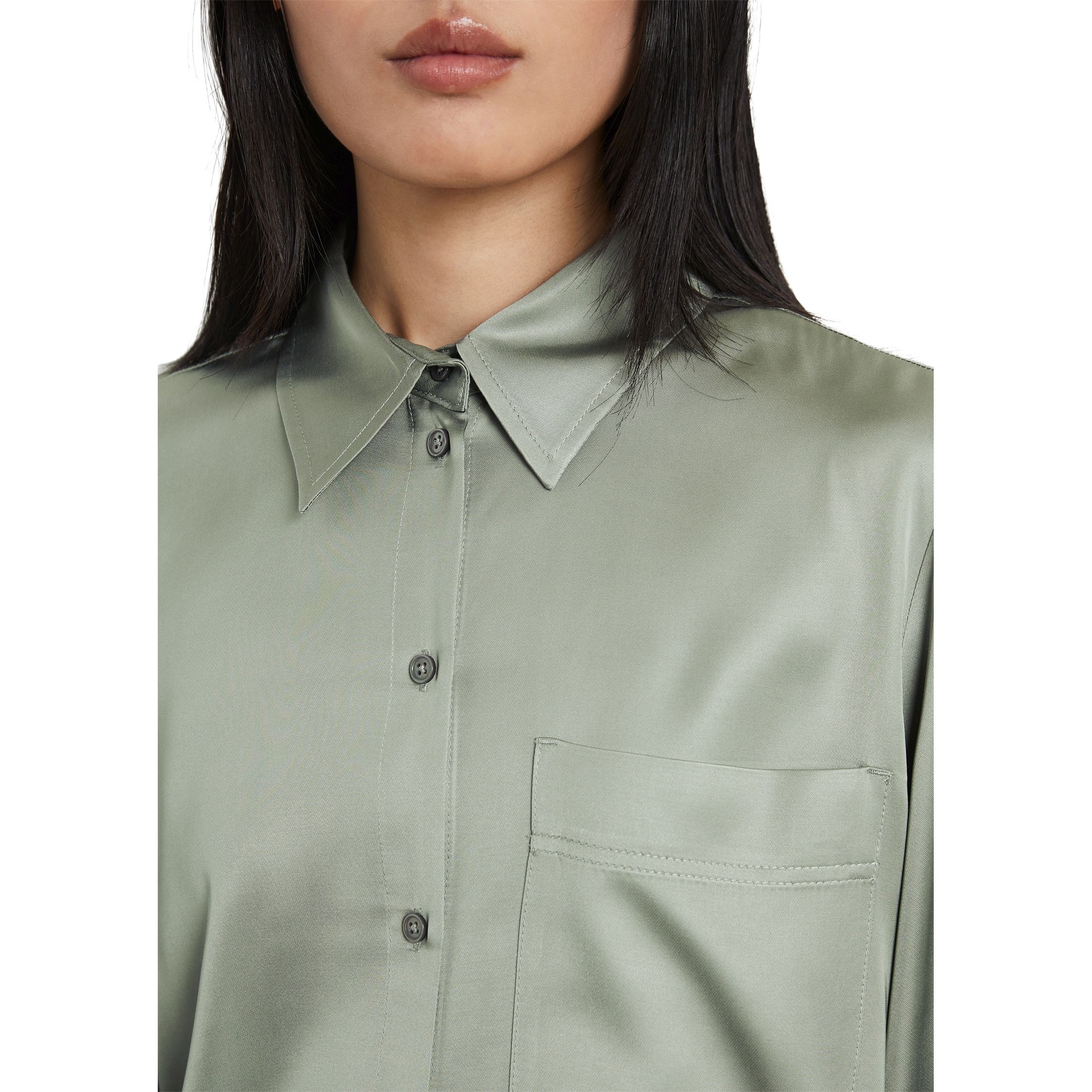 MARC O'POLO Marškiniai ilgomis rankovėmis moterims, Žalia 4