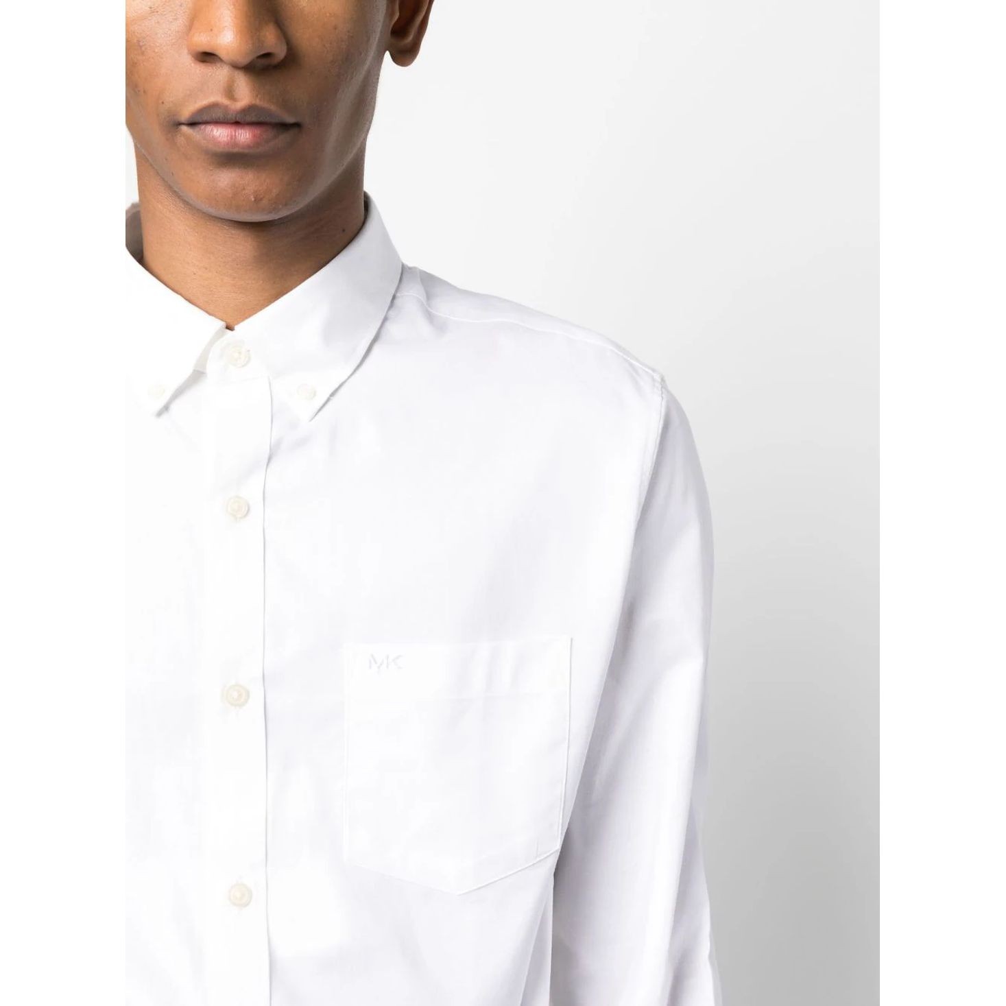 MICHAEL KORS Marškiniai ilgomis rankovėmis vyrams, Balta, Ls slim oxford shirt 4
