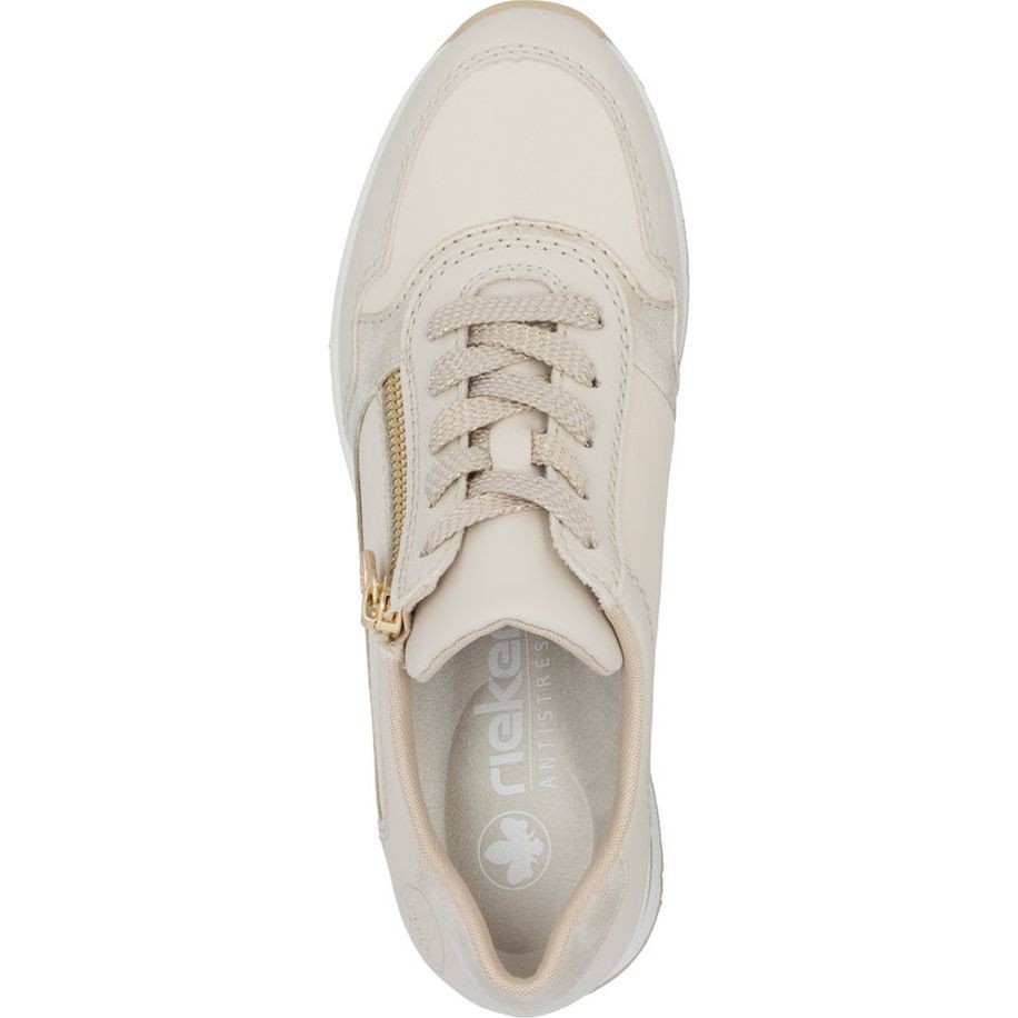 RIEKER Laisvalaikio bateliai moterims, Smėlio, LEISURE 5