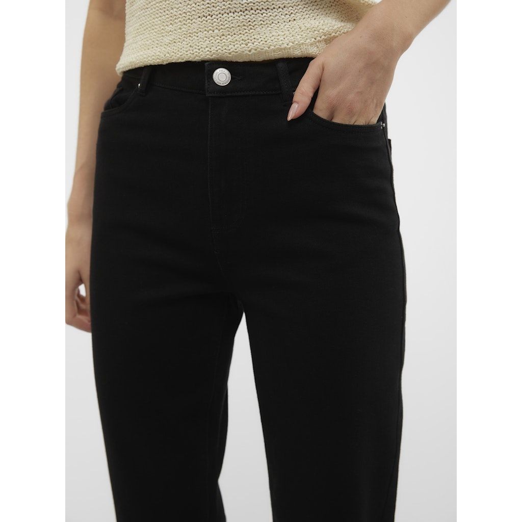VERO MODA Comfort džinsai moterims, Juoda, VMLINDA HR MOM JEANS 6