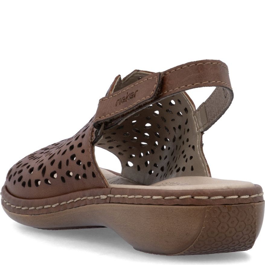 RIEKER Basutės moterims, Ruda, Sandals 4