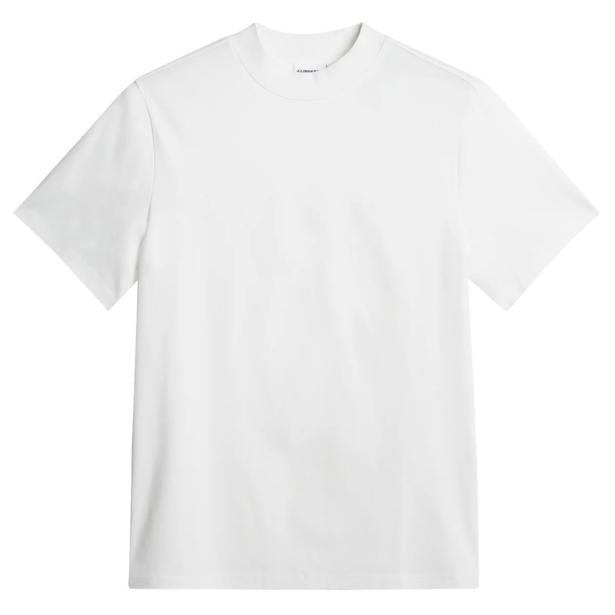 J.LINDEBERG Marškinėliai trump. rankovėmis vyrams, Balta, Ace mock neck t-shirt 1