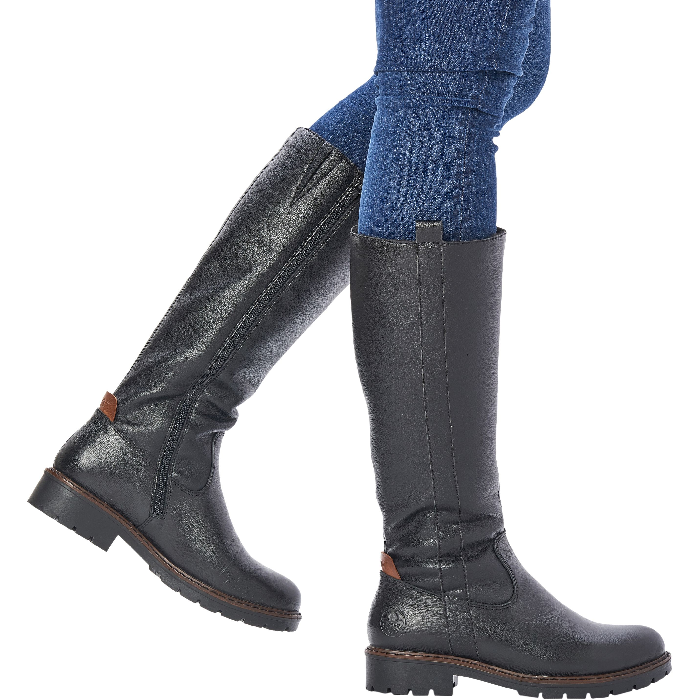 RIEKER Auliniai moterims, Juoda, Ladies' boots 2