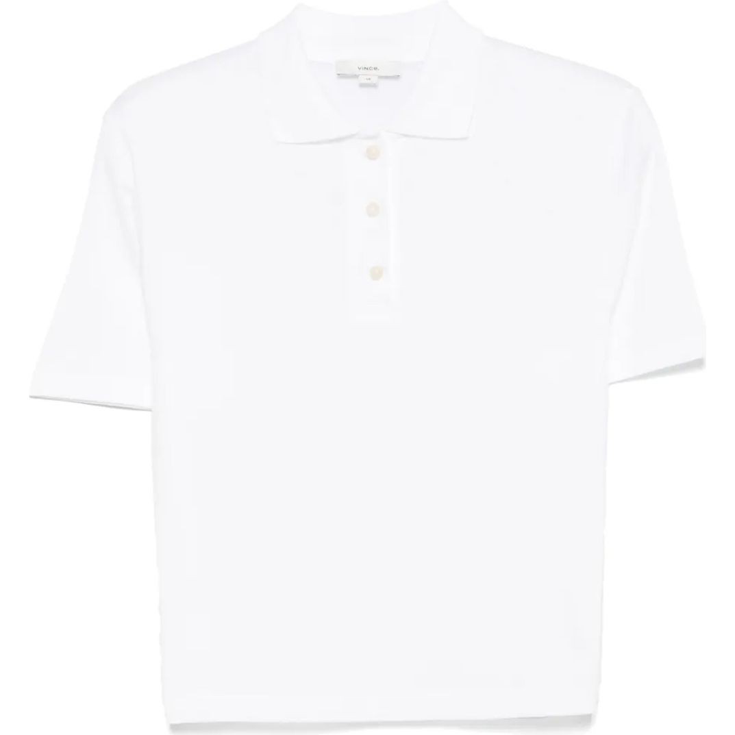 VINCE Polo marškiniai trumpos rank. moterims, Balta, Easy s/s polo