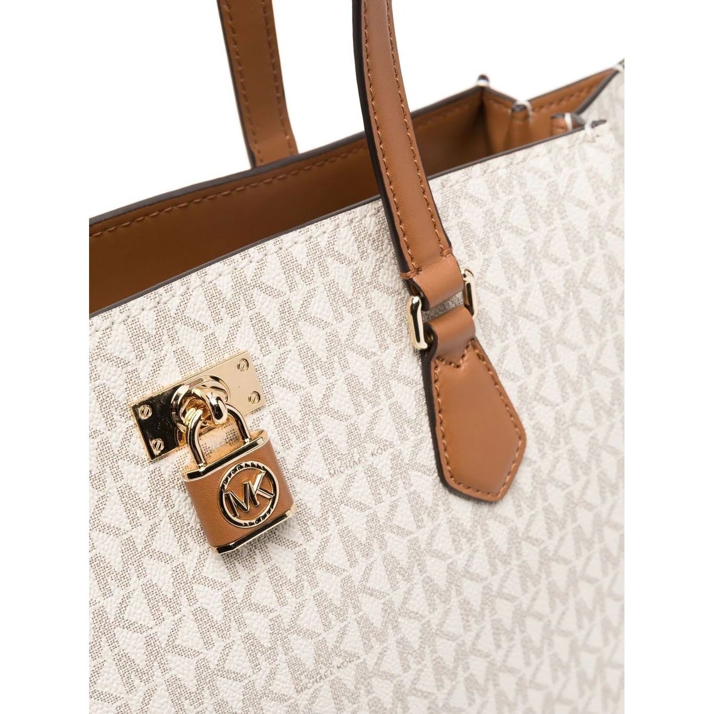 MICHAEL KORS Pirkinių krepšys moterims, Balta, Large top-zip tote 3