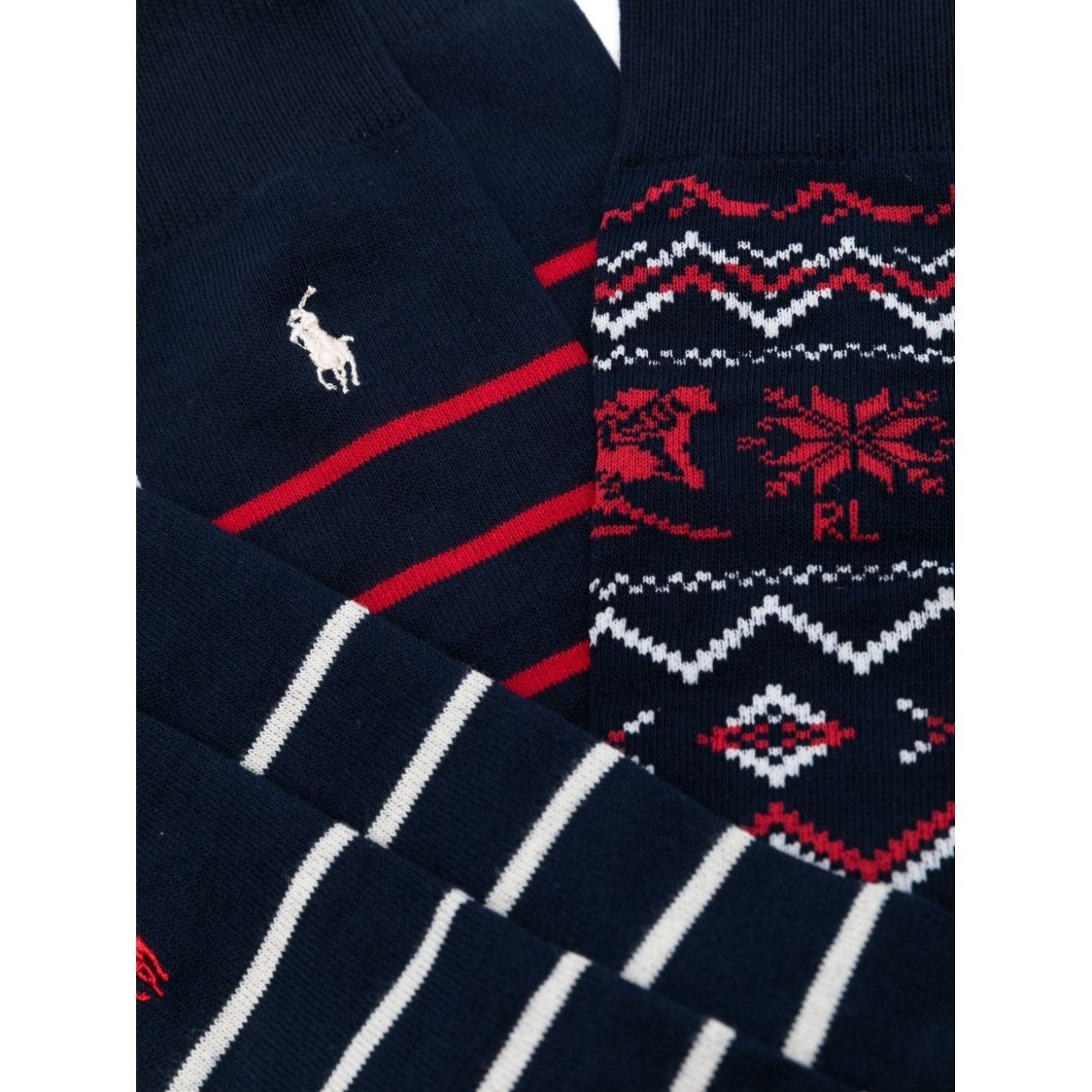 POLO RALPH LAUREN Kojinės vyrams, Marga, Downhill crew sock gift box 2
