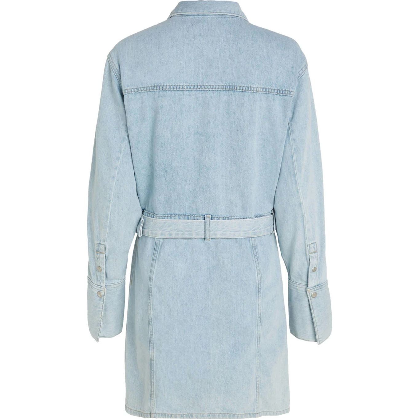 CALVIN KLEIN JEANS Midi suknelė moterims, Mėlyna, Shirt dress 2