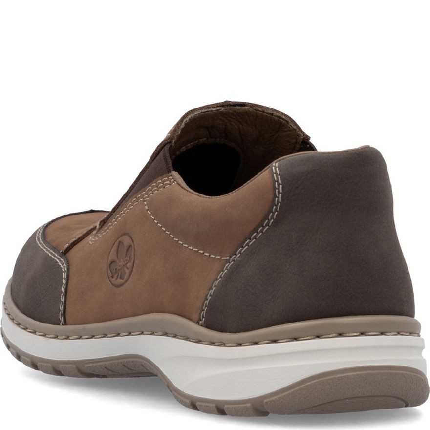 RIEKER Laisvalaikio bateliai vyrams, Ruda, Slipper 4