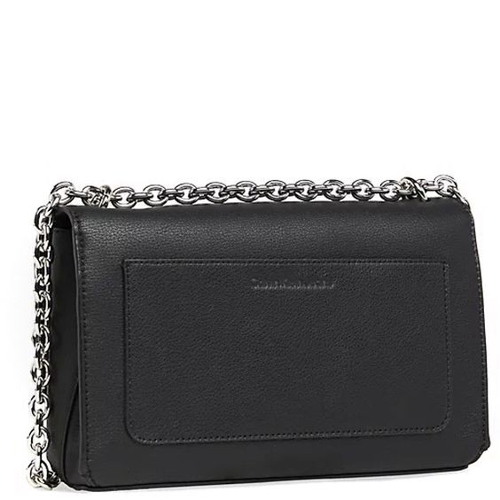 CALVIN KLEIN JEANS Rankinė per petį moterims, Juoda, Minimal flap crossbody 2