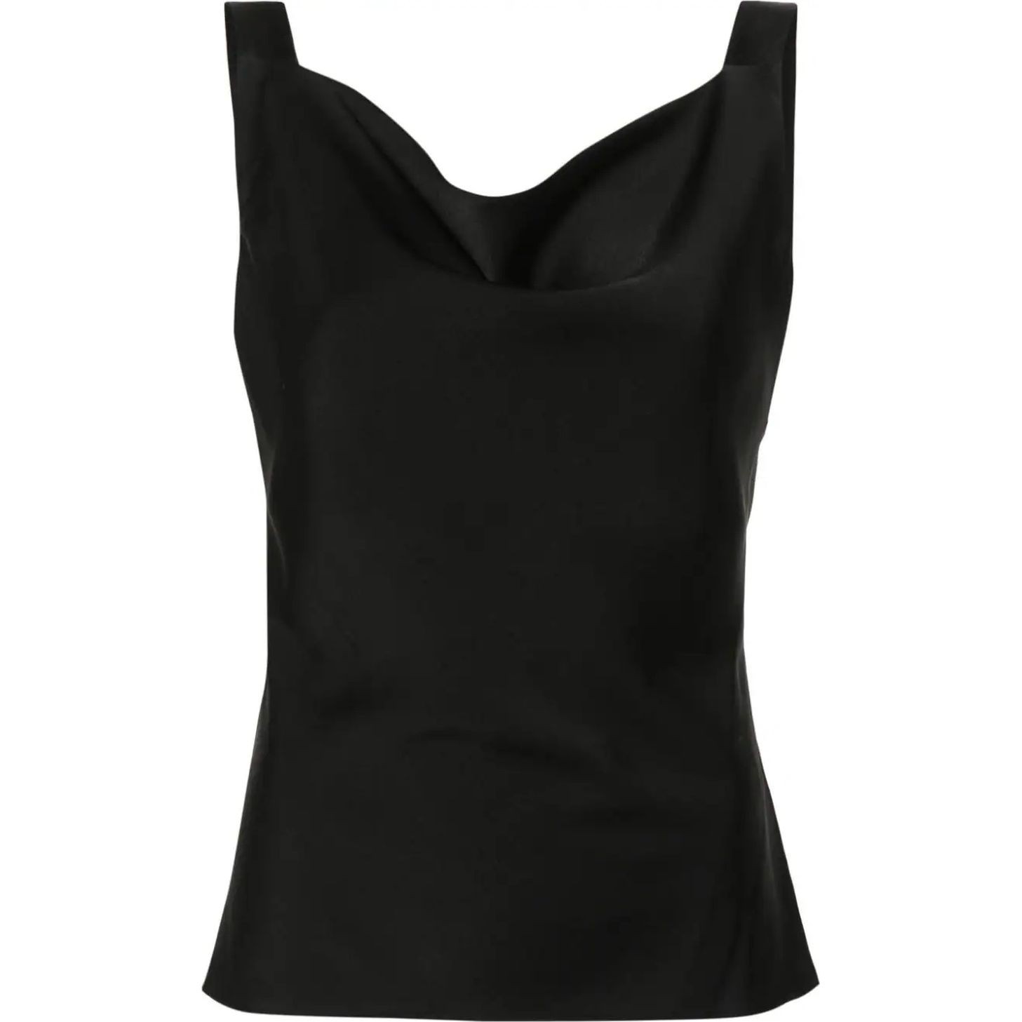 DKNY Marškiniai be rankovių moterims, Juoda, Combo sleeve tank top