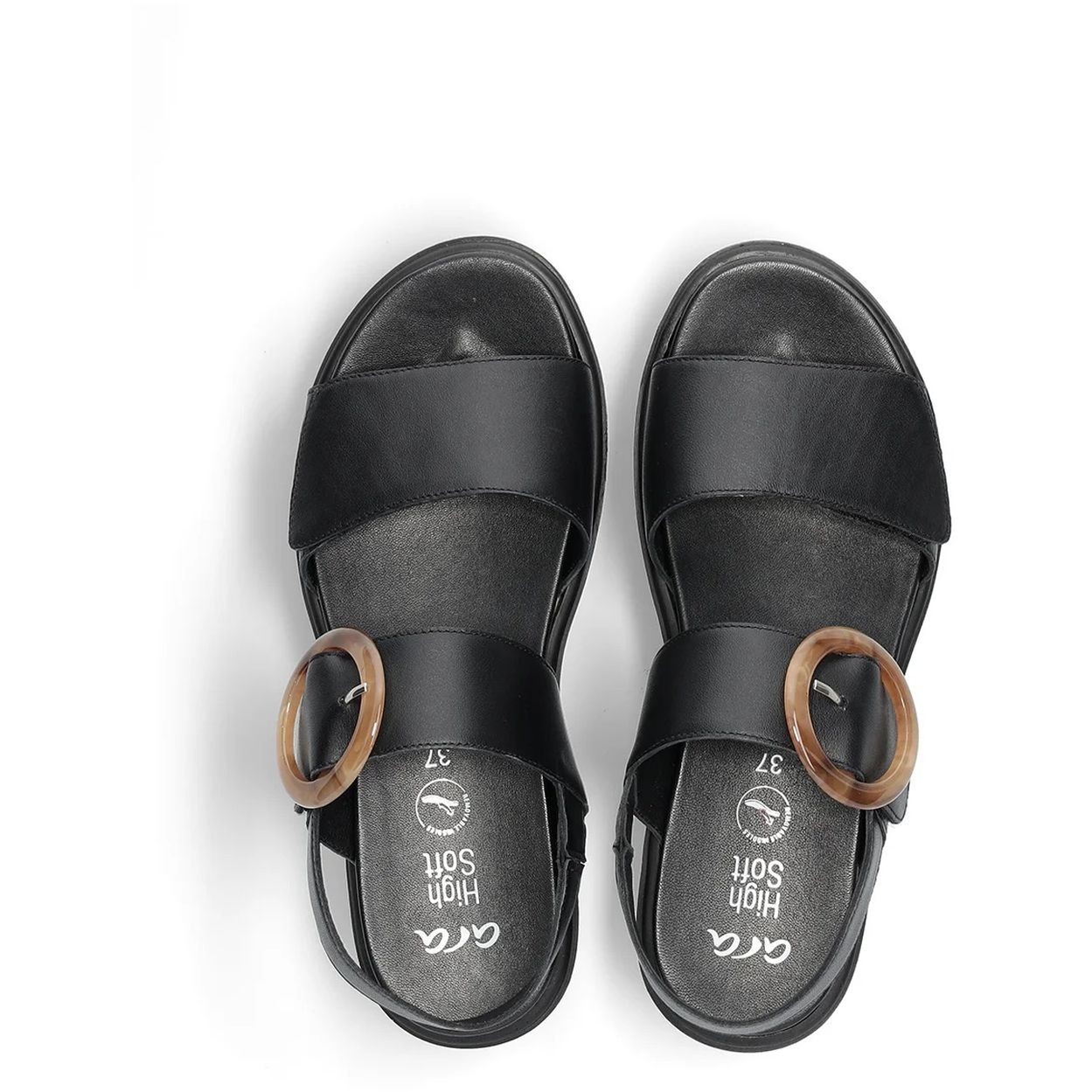 ARA Basutės moterims, Juoda, Bilbao sandals 5