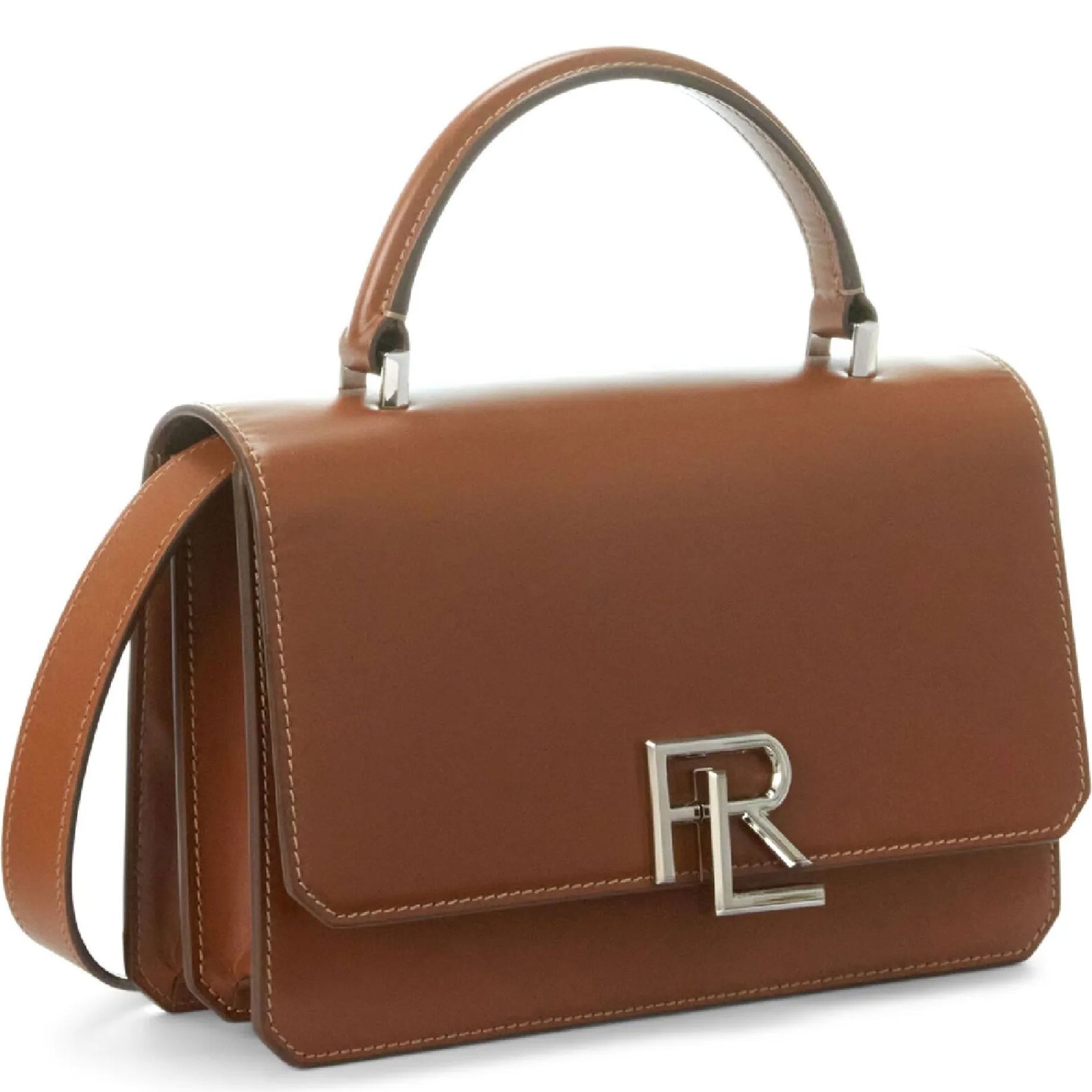 RALPH LAUREN Rankinė per petį moterims, Auksinė, Rl crossbody small 5