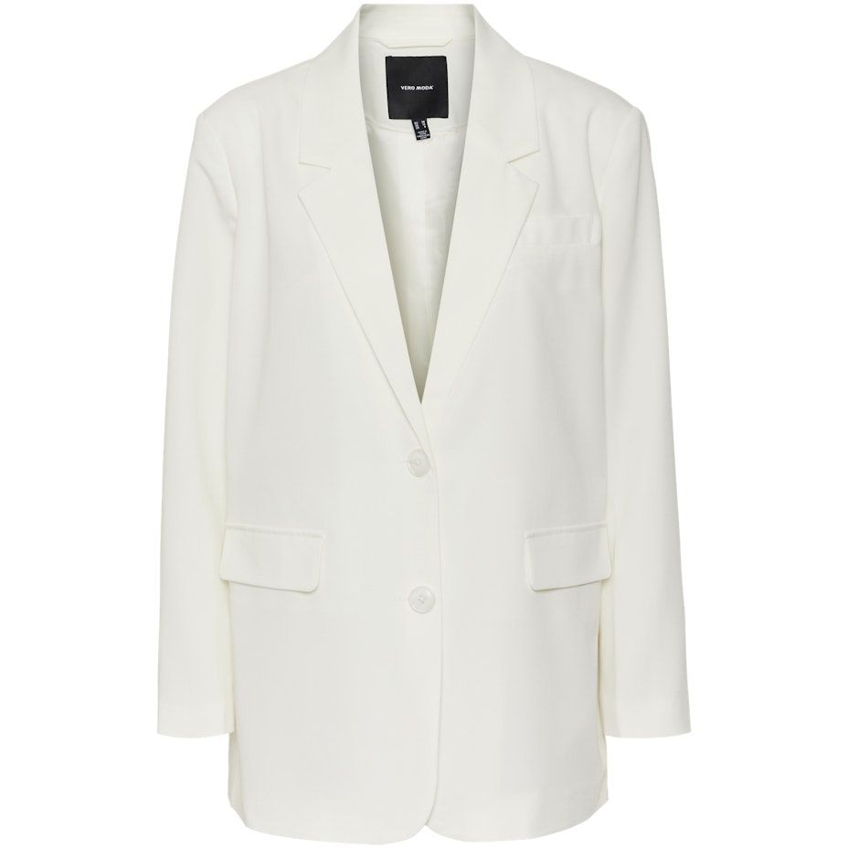 VERO MODA Švarkas moterims, Balta, VMTIKKIZELDA LS OVERS 1