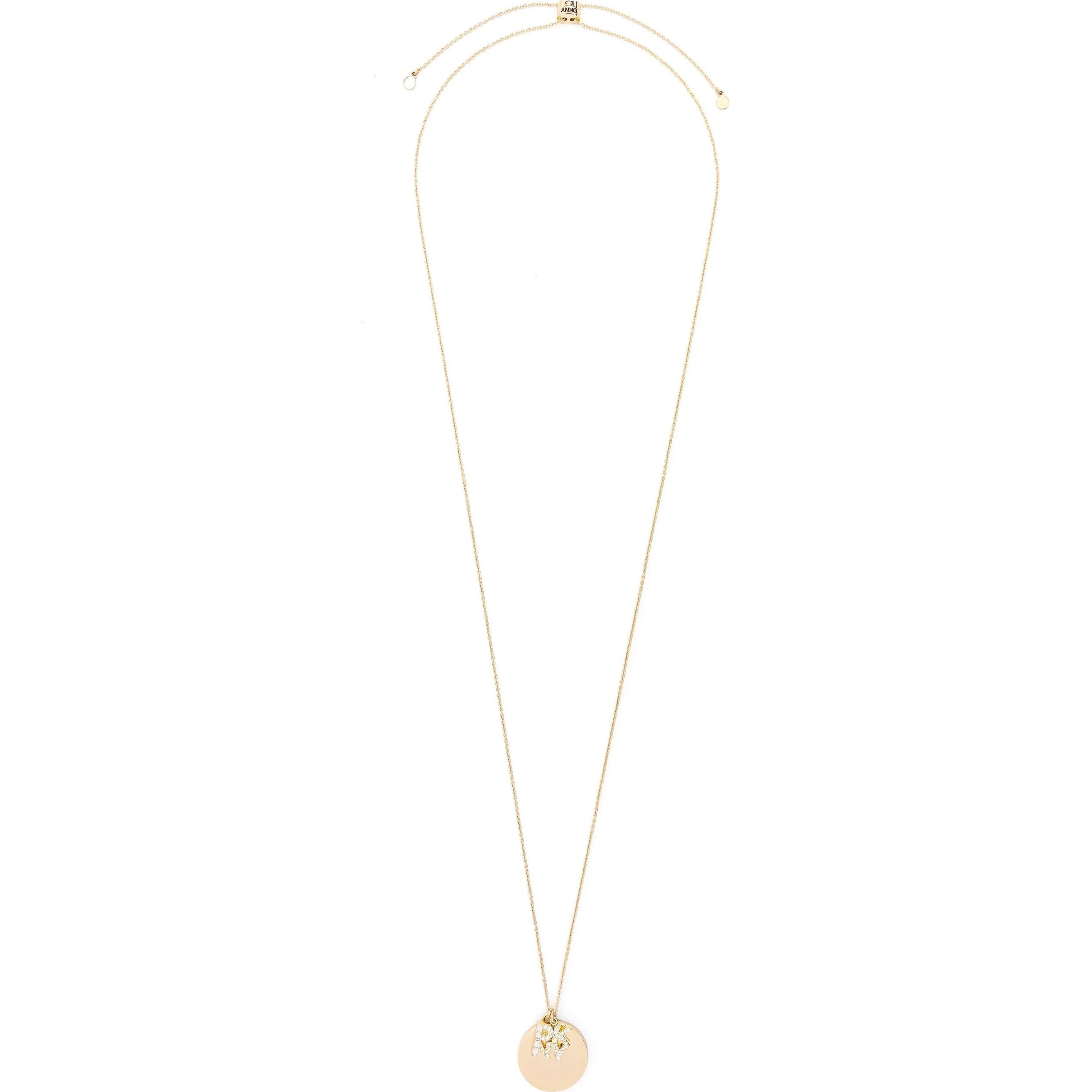 DKNY Kaklo papuošalai moterims, Auksinė, Nk 40" adj stone logo pendant 1