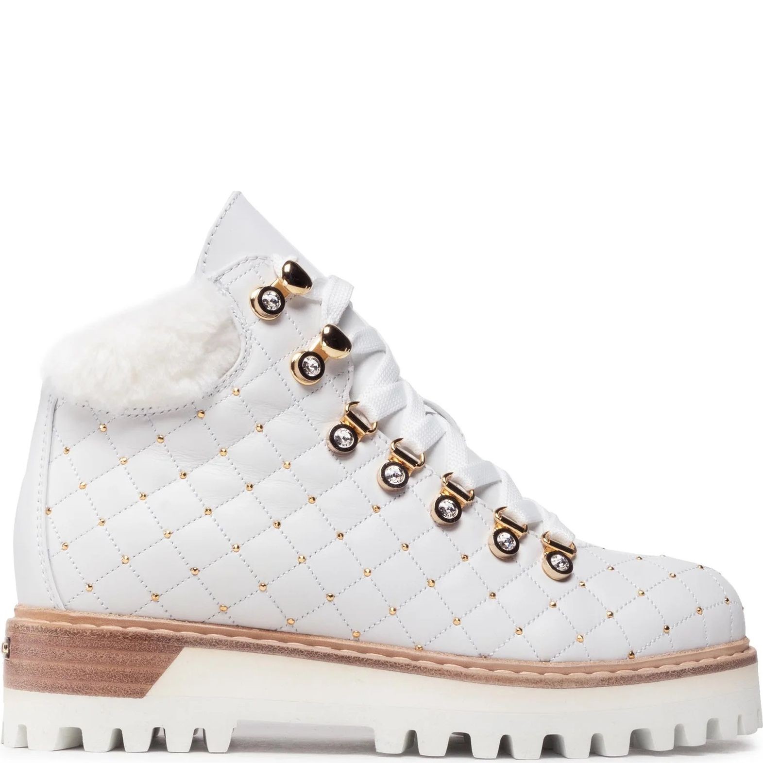 LE SILLA Aulinukai moterims, Balta, St. Moritz fod.montone booties 2