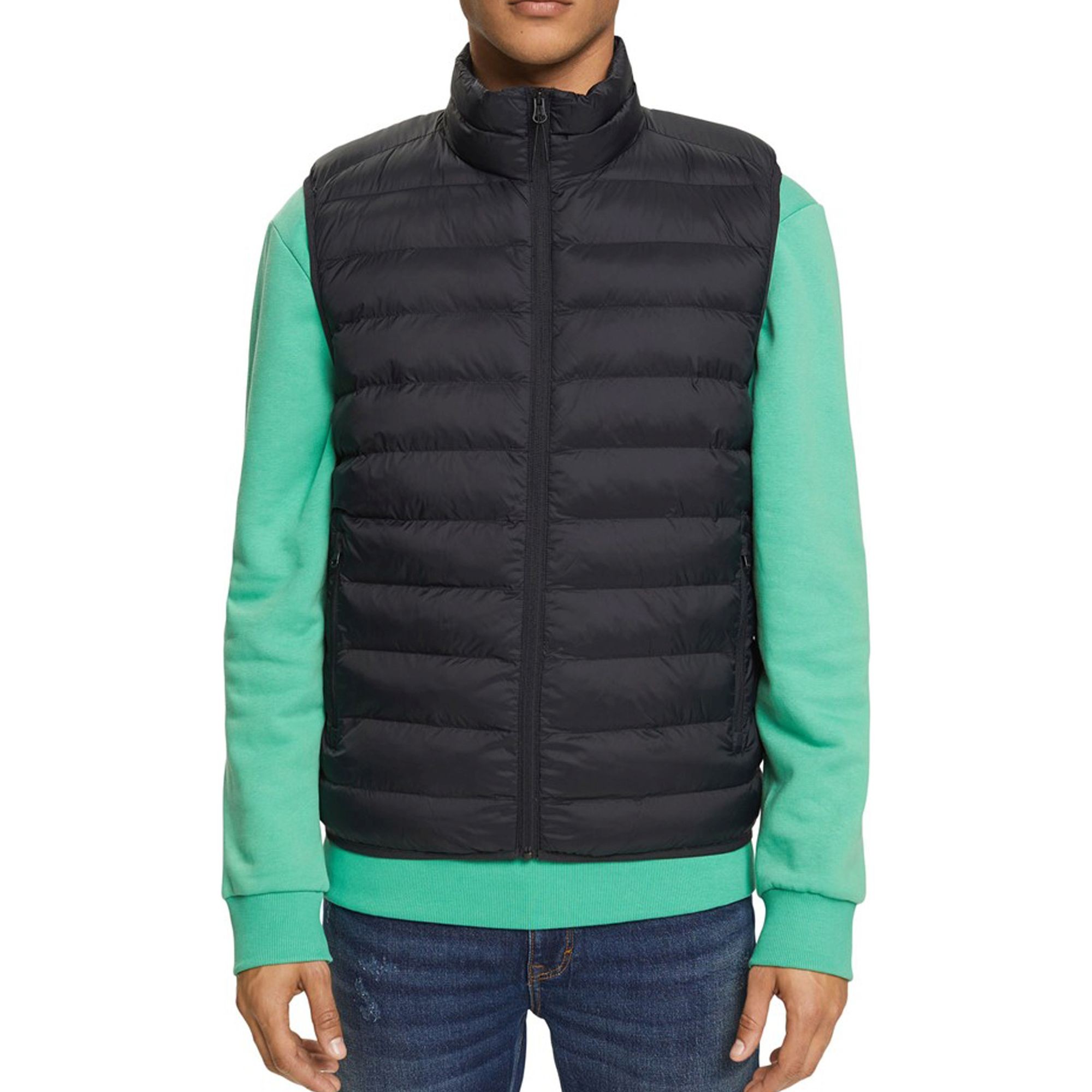 ESPRIT Liemenė vyrams, Juoda, Casual 2