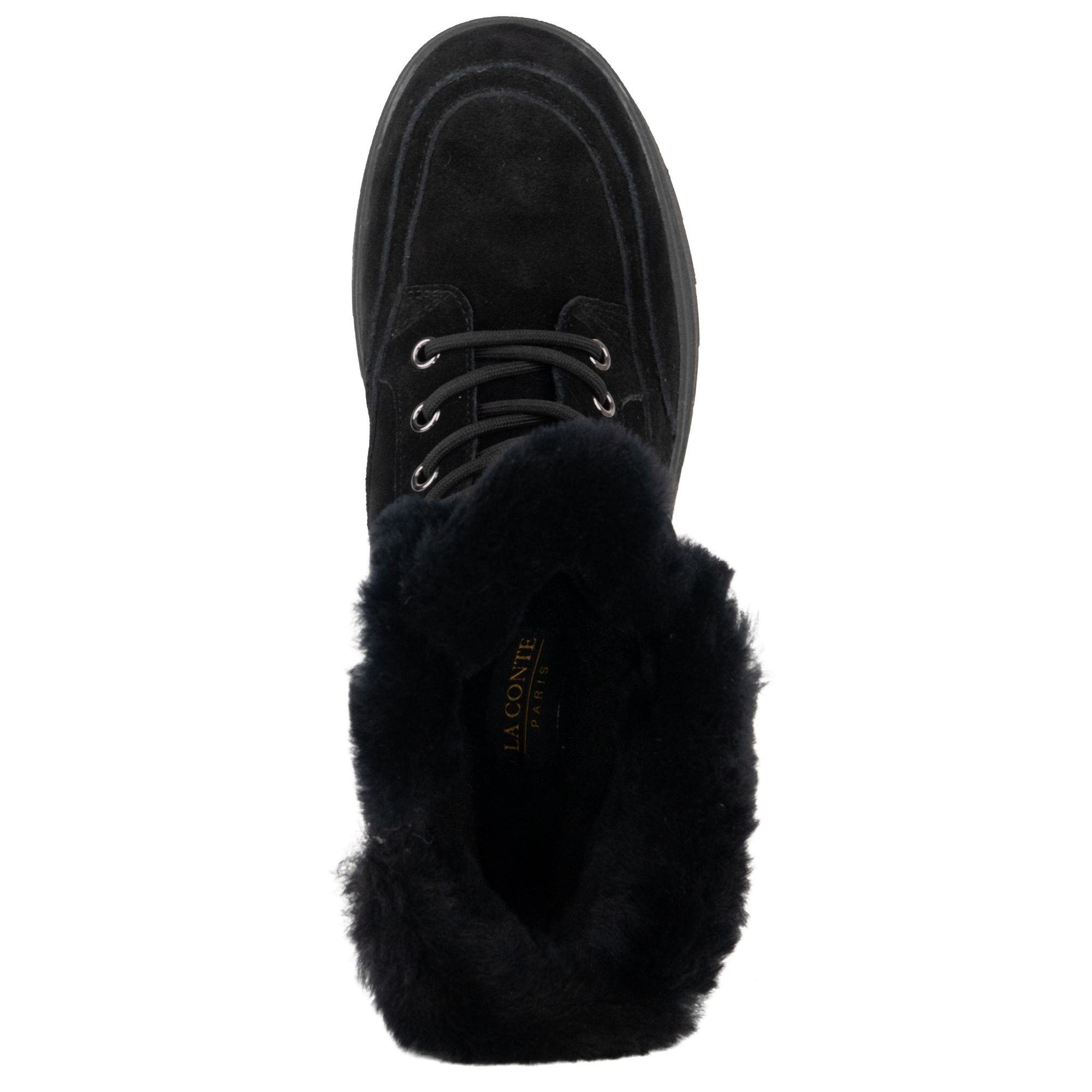 LA CONTE Pašiltinti aulinukai moterims, Juoda, Wm booties, lac6590-25224-woblk 4